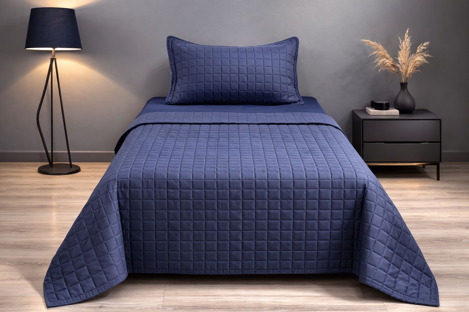 LOFT Tek Kişilik Yatak Örtüsü Takımı /Lacivert